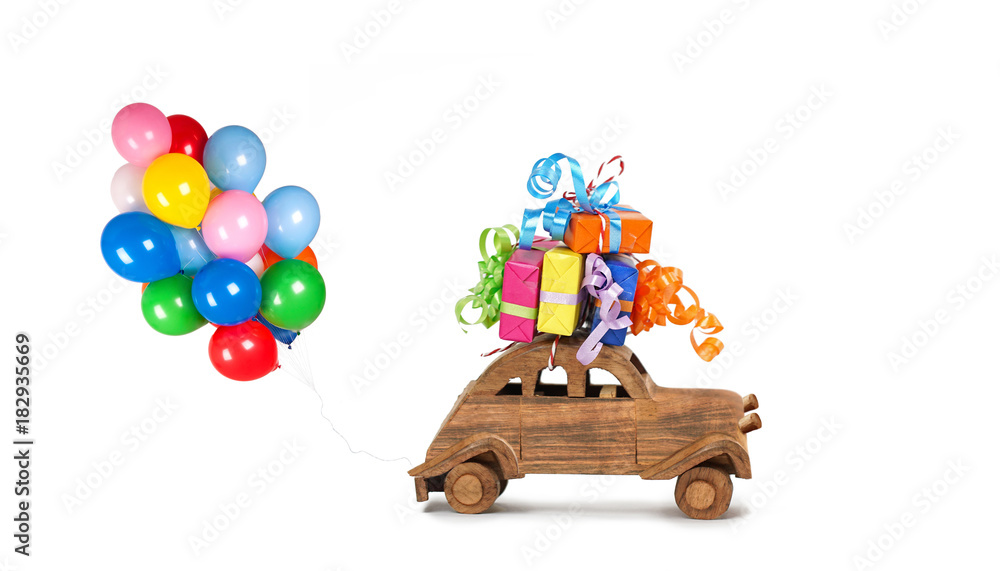 Obraz premium Geburtstagsgeschenke bringen