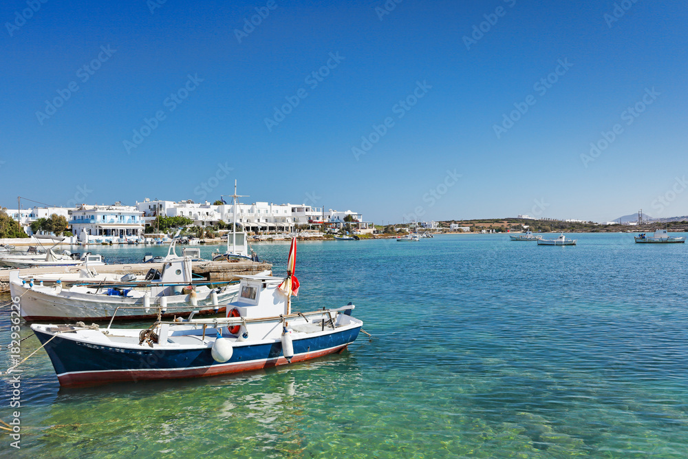 The port of Antiparos island, Greece