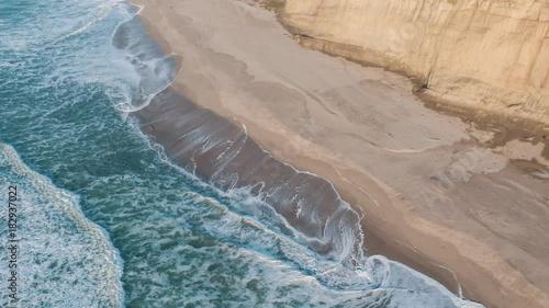 Aerial view of California Coastline along the Big Sur