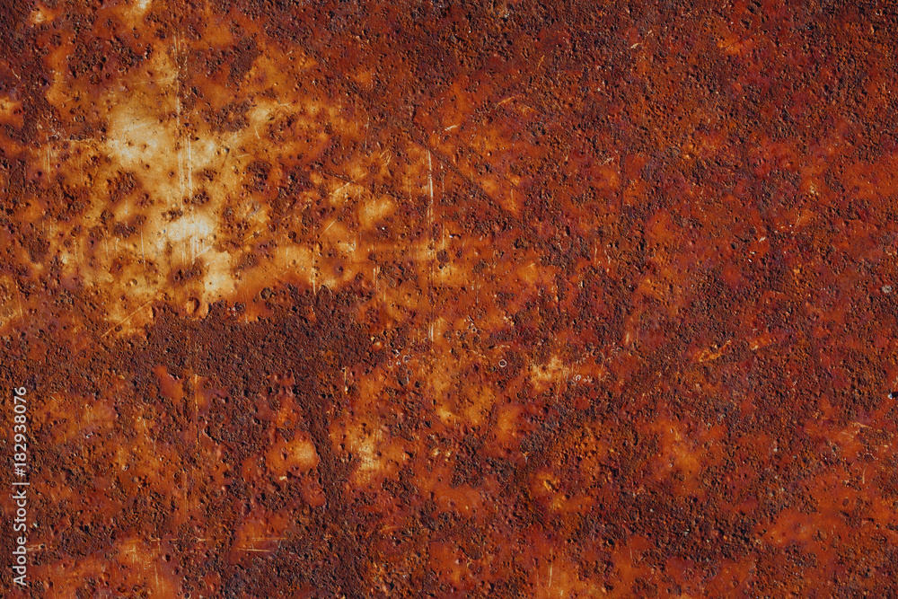 old metal iron rust texture. Brown background.