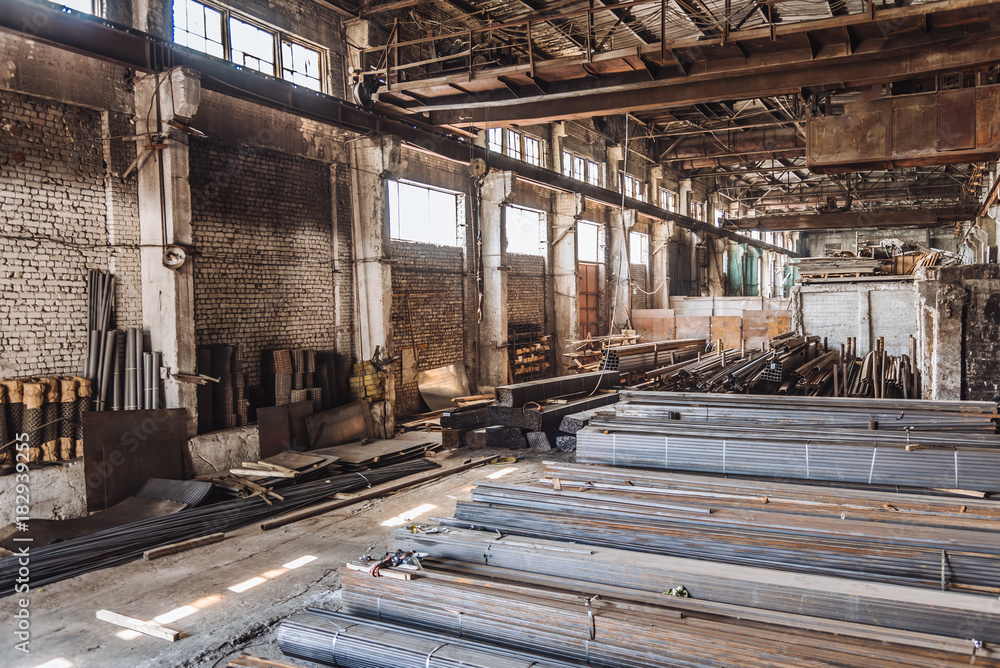 hangar for storage of metal products in Russia