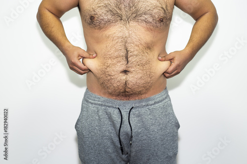 man is on the stage of obesity