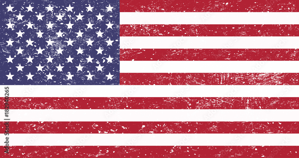 Fototapeta premium Poster to American Independence Day. Vector illustration.