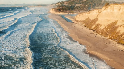 Aerial view of California Coastline along the Big Sur