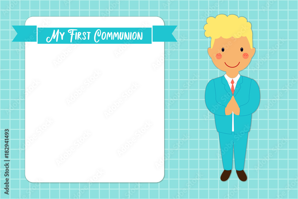 Cute First Communion card for boys Cute First Communion card for boys