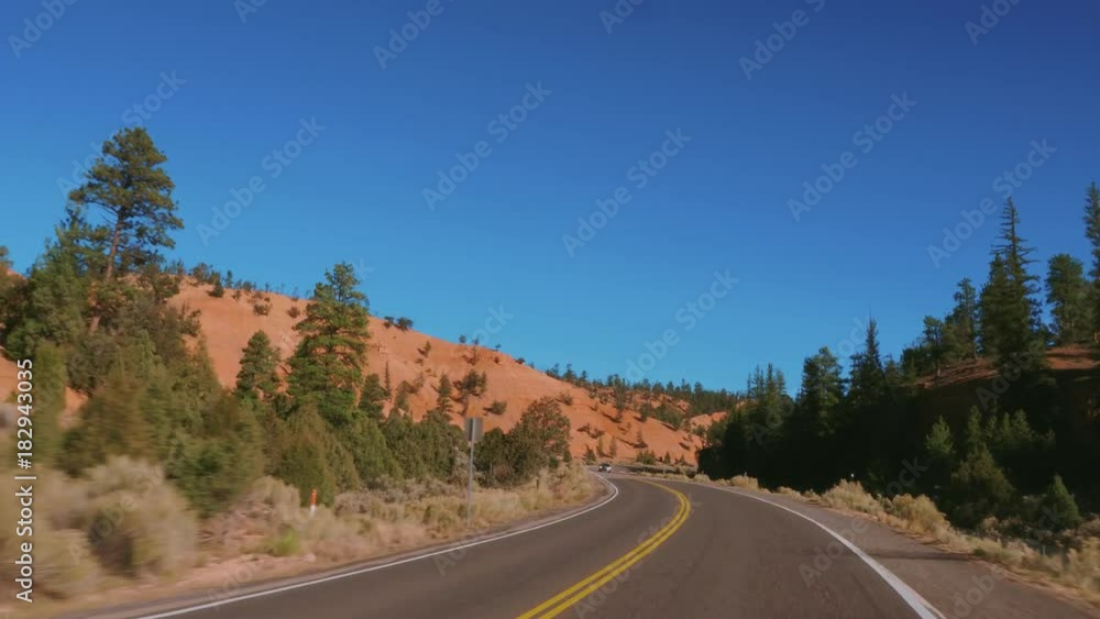 The beautiful Red Canyon in Utah - wonderful scenic roads The beautiful Red Canyon in Utah - wonderful scenic roads