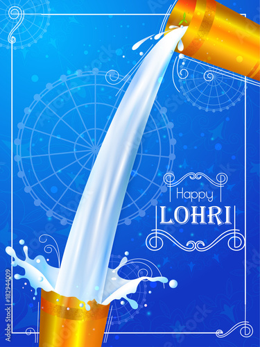 Happy Lohri holiday festival of Punjab India