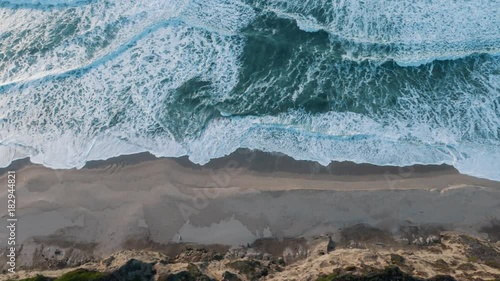 Aerial view of California Coastline along the Big Sur