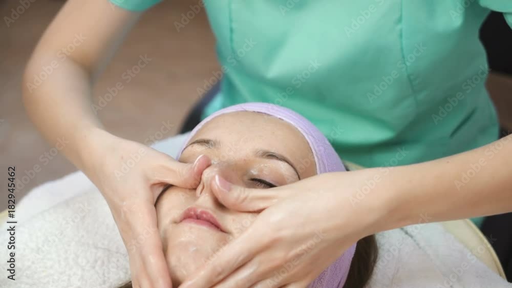 Facial mask at spa salon Facial mask at spa salon