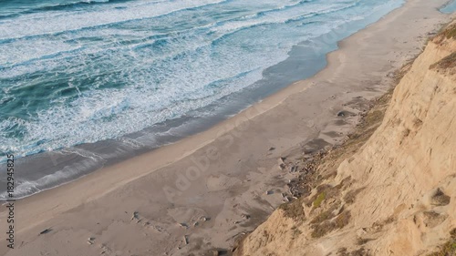 Aerial view of California Coastline along the Big Sur
