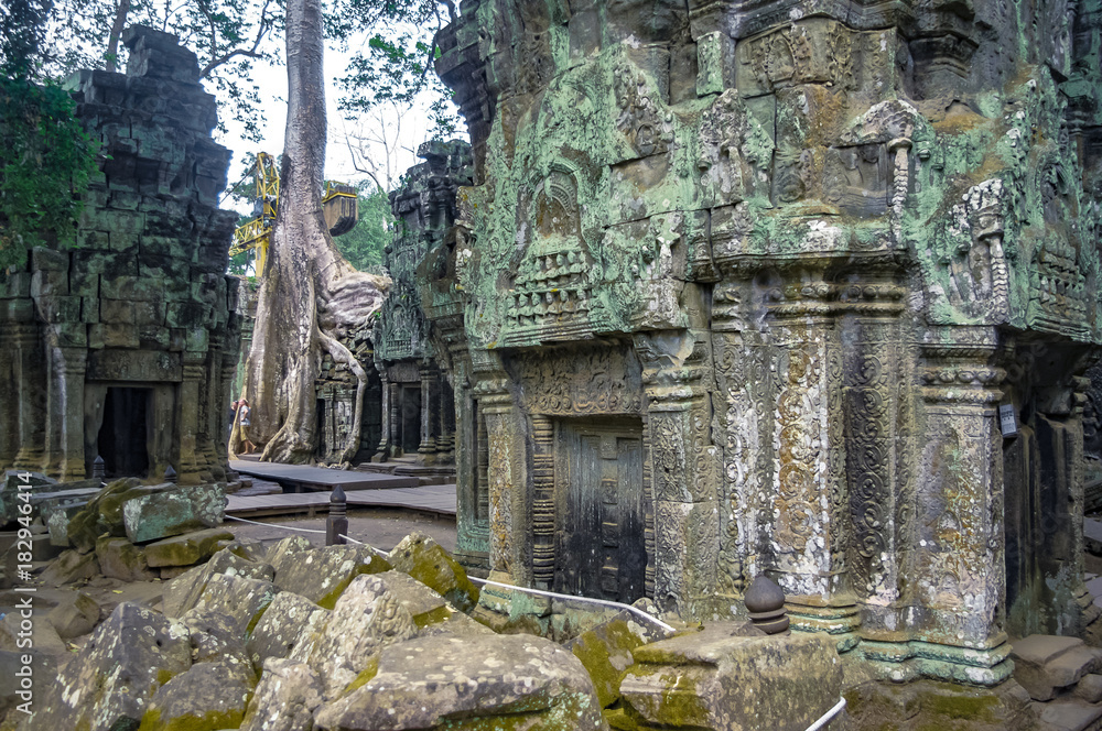Temple in Angkor Wat, Cambodia.
