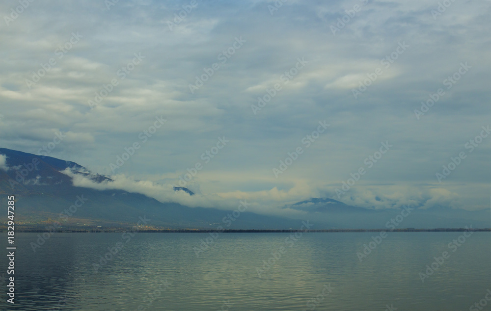 Landscape of Lake Kerkini, Greece