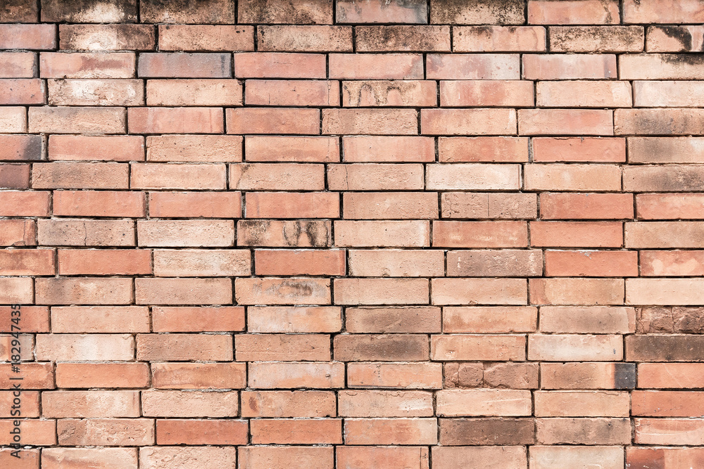Obraz premium Brick wall texture or brick wall background for interior design business. exterior decoration and industrial construction idea concept design.