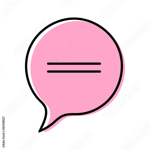 Chat icon. Dialog text