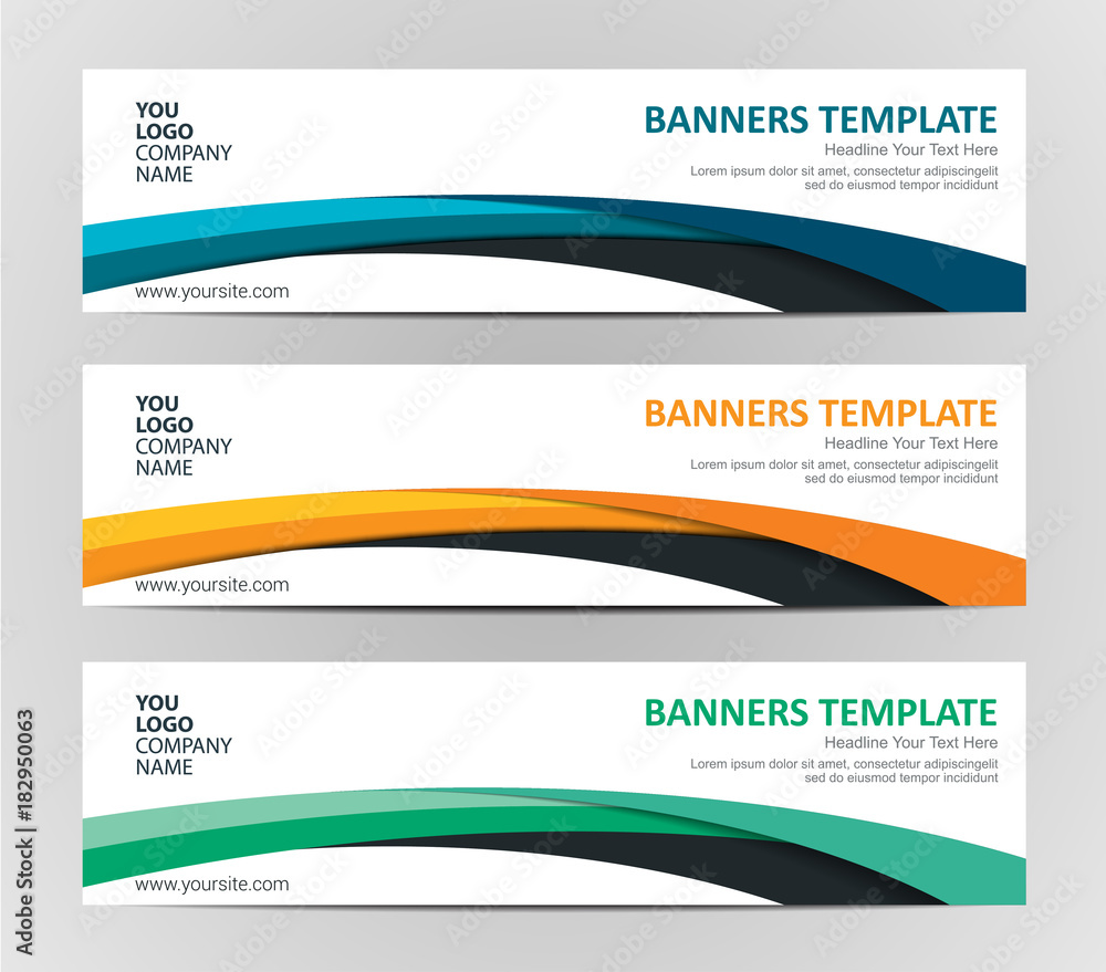 Abstract Web banner design background or header Templates Abstract Web banner design background or header Templates