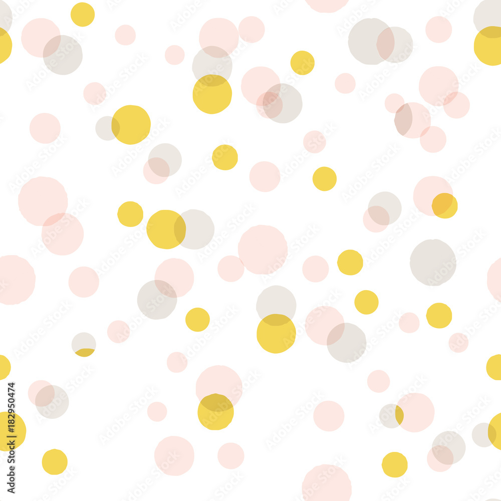 Vector seamless pattern with big confetti. Vector seamless pattern with big confetti.
