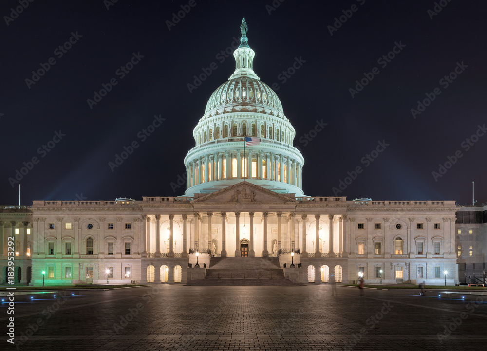 The Capitol at night - Washington DC