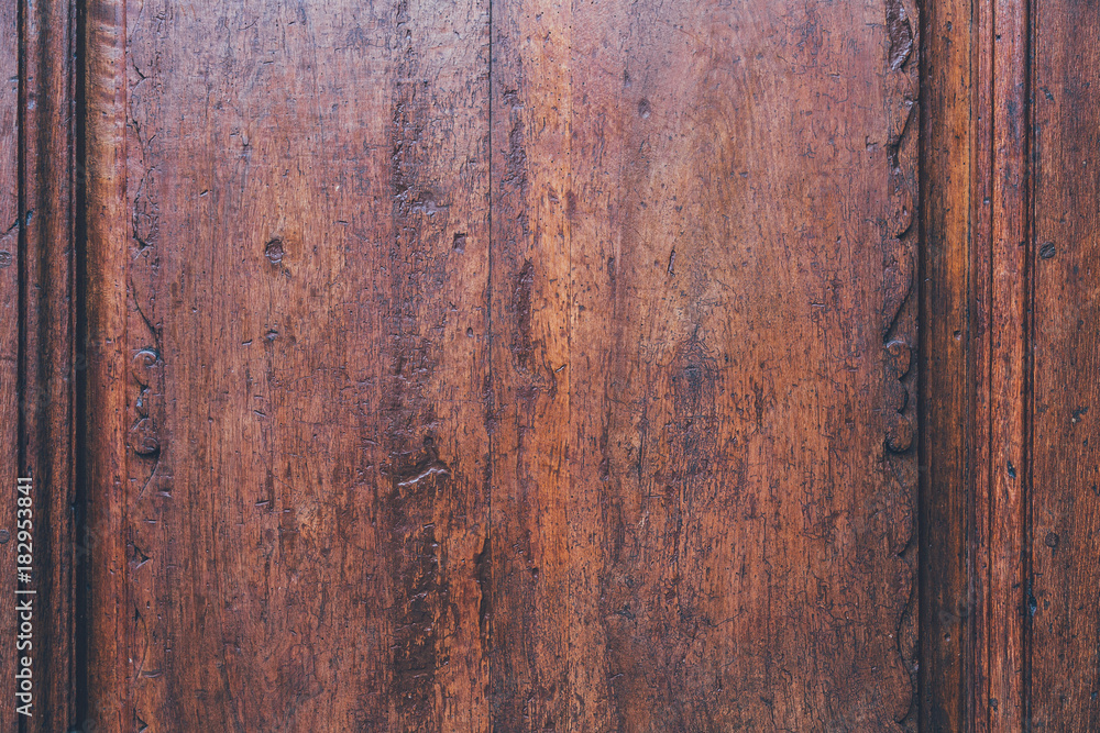 close-up shot of aged red wooded surface for background close-up shot of aged red wooded surface for background