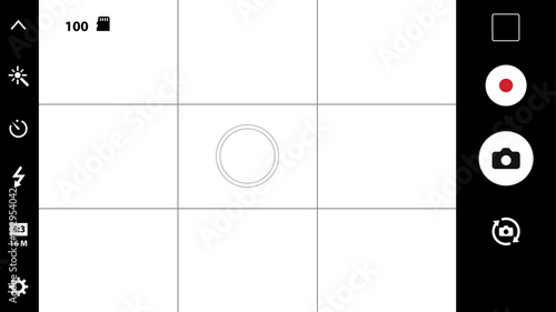Modern smartphone camera focusing screen