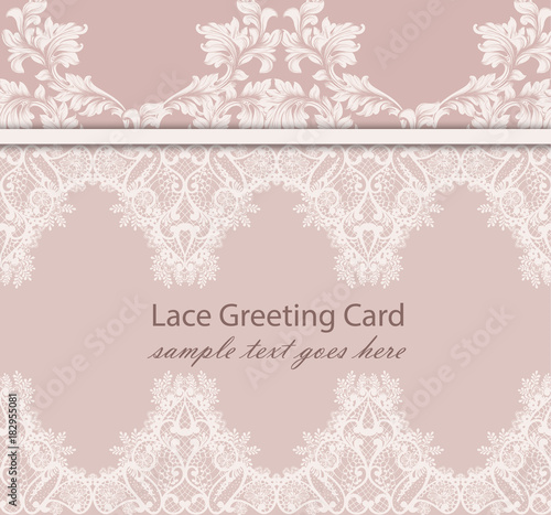 Vintage lace background Vector. Intricate handmade ornaments