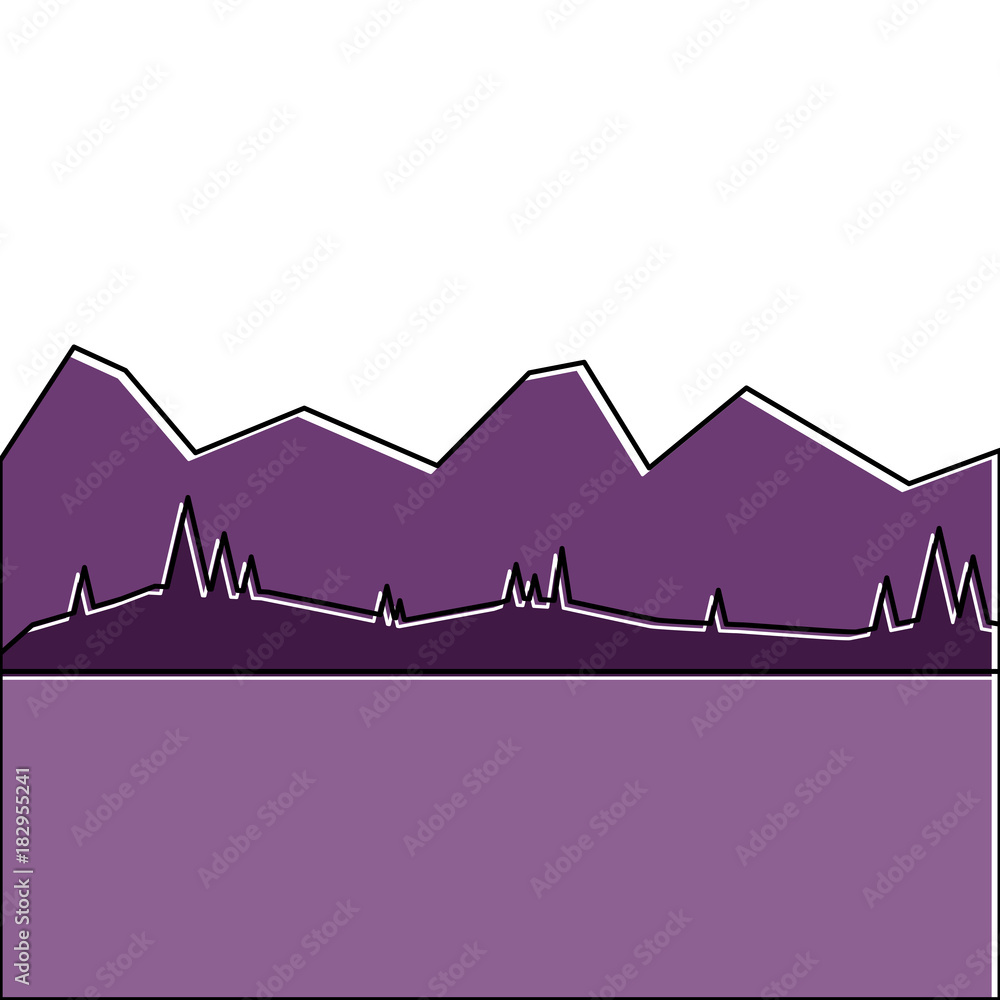 landscape with mountains and meadow vector illustration landscape with mountains and meadow vector illustration
