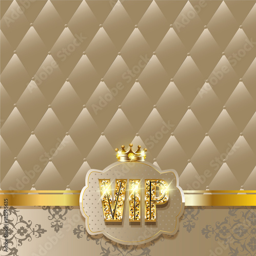 Premium vip background with golden elements