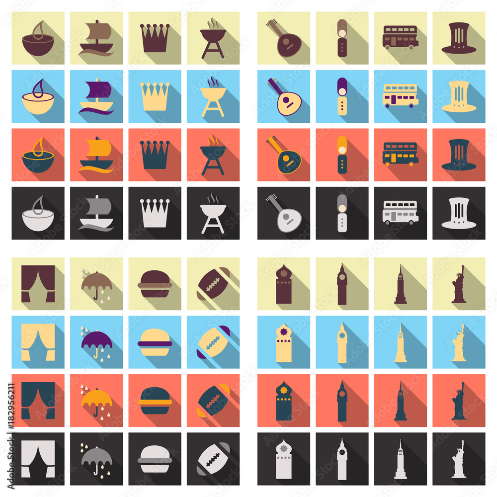 Travel symbols and Tourism signs, vector illustration Travel symbols and Tourism signs, vector illustration