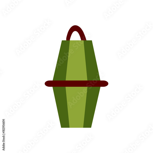 Paper lamp isolated icon vector illustration graphic design