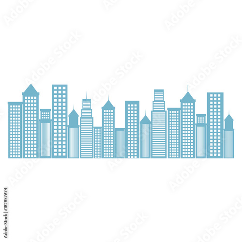 cityscape buildings isolated icon vector illustration design © Gstudio