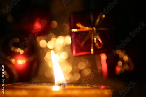 Candles in Christmas and New Year