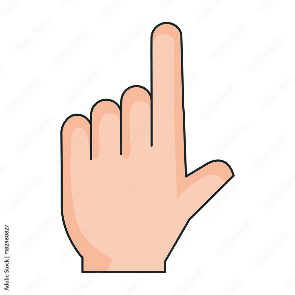 hand human index icon vector illustration design hand human index icon vector illustration design