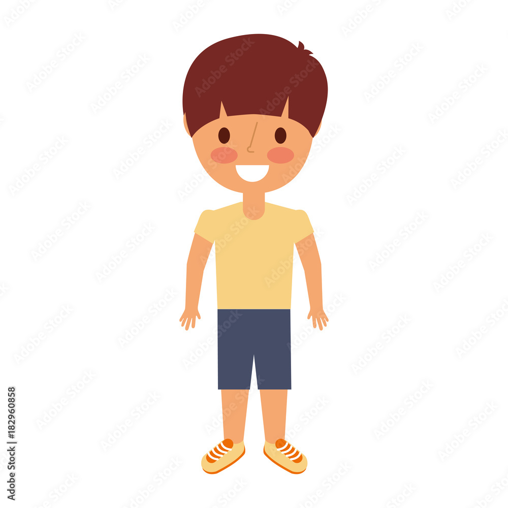 young boy kid smiling happy gesture vector illustration young boy kid smiling happy gesture vector illustration