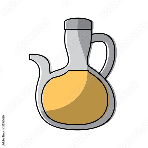 bottle oil delicious ingredient vegetarian nutrition vector illustration