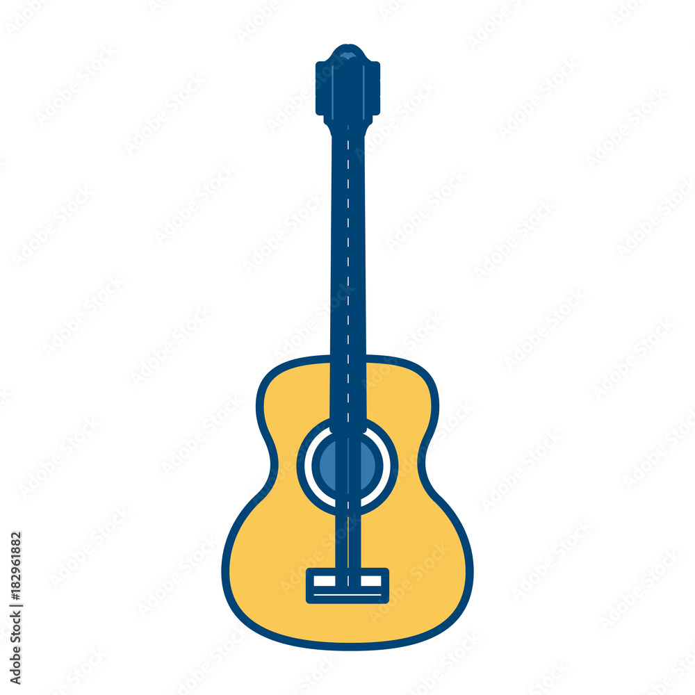 Acoustic guitar music instrument icon vector illustration graphic design Acoustic guitar music instrument icon vector illustration graphic design