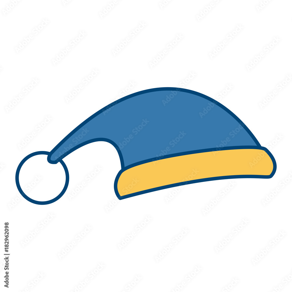 Fototapeta premium Santa claus hat icon vector illustration graphic design