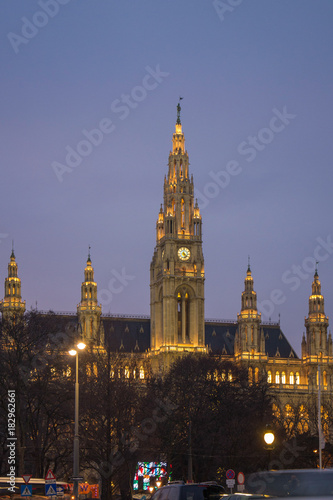 Vienna, Austria, December 31, 2013: The City Hall of Vienna, Austria 