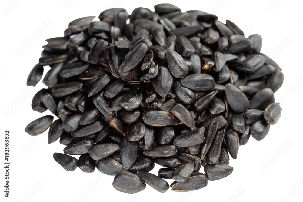 sunflower seeds/ sunflower seeds on white background sunflower seeds/ sunflower seeds on white background
