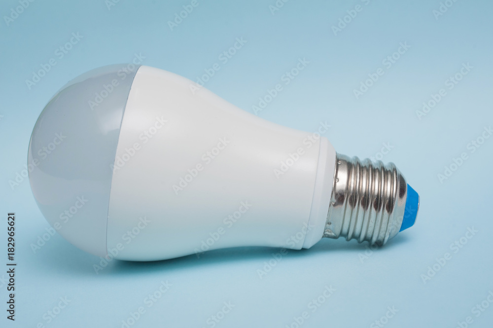 Light Bulb isolated over Blue Background. Light Bulb isolated over Blue Background.