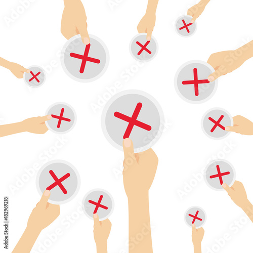 Hand hält Symbol - Kreuz
