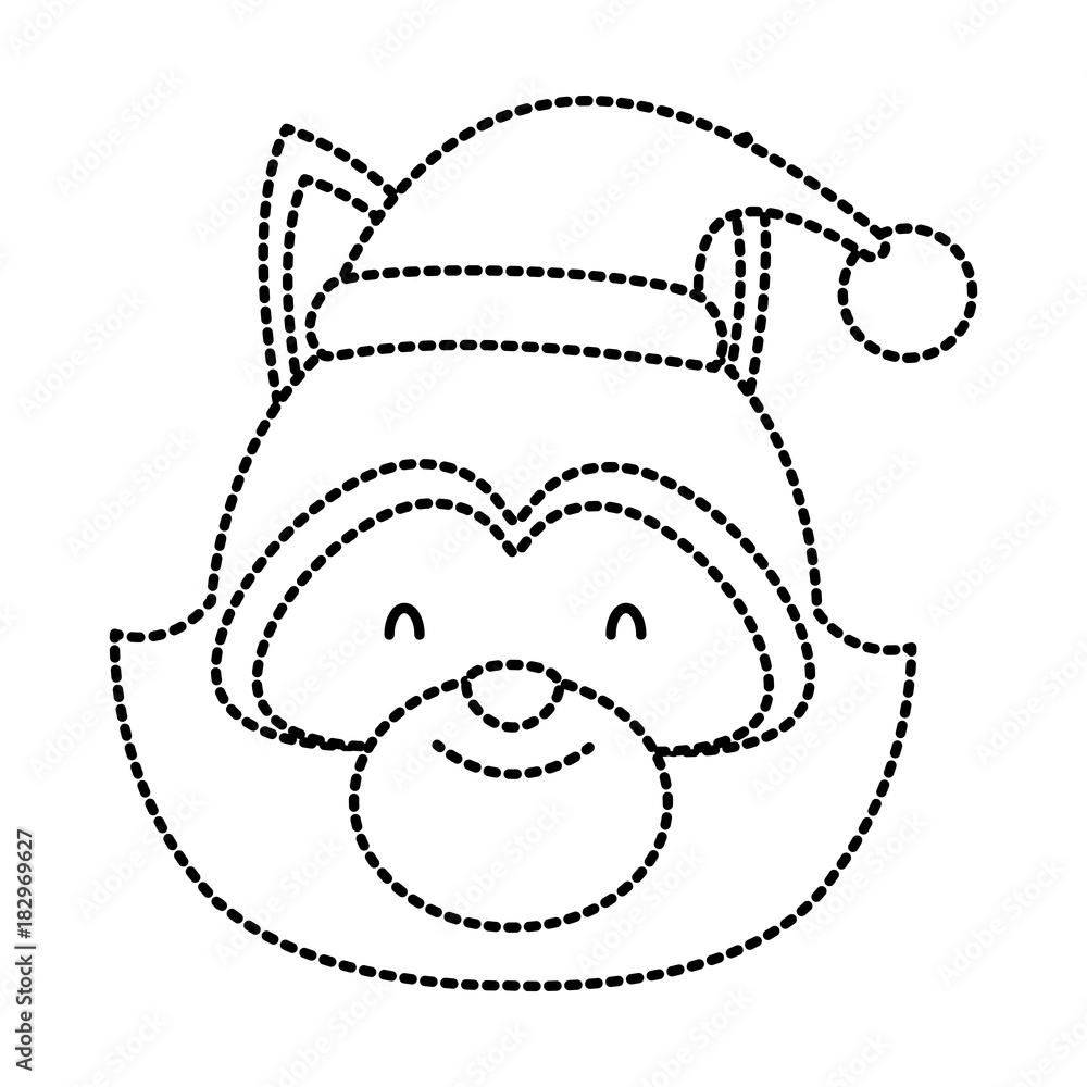 Raccoon santa hat icon vector illustration graphic design Raccoon santa hat icon vector illustration graphic design