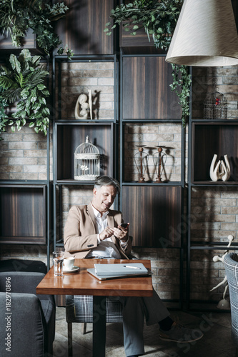 Businessman Using Smartphone