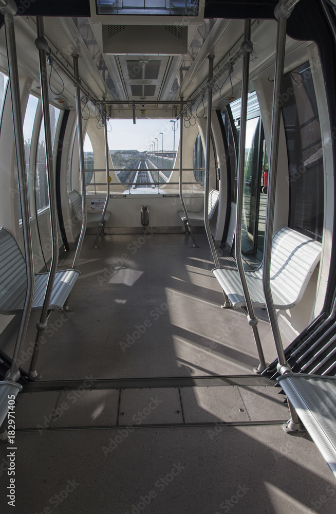 Fototapeta premium Modern and empty wagon train