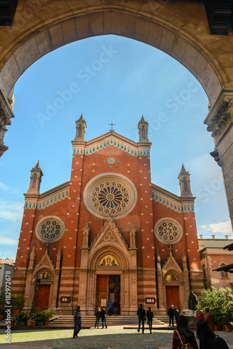 Canvas Print St. Antoine Catholic Church in Istanbul, Turkey
