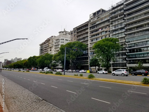 livertador avenue in Buenos Aires, Argentina. Highway