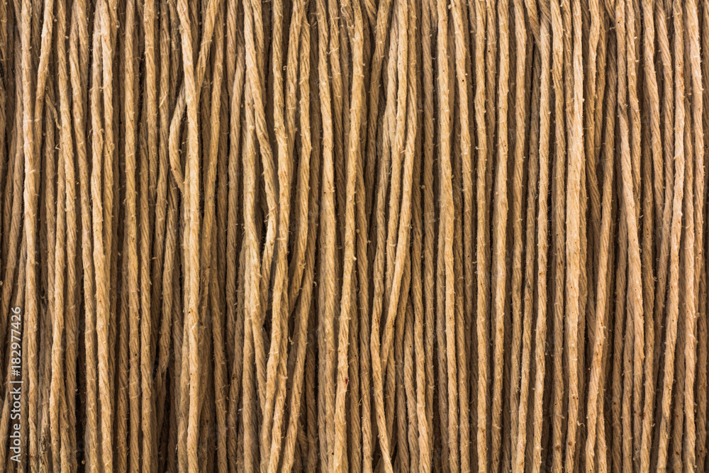 Brown yarn rope texture background. Brown yarn rope texture background.