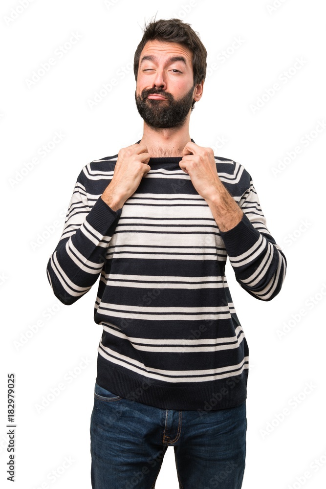 Fototapeta premium Happy man with beard