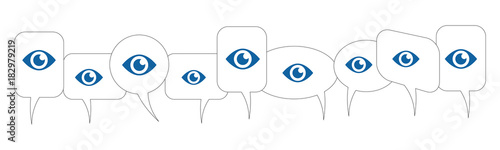 Sprechblasen - Auge