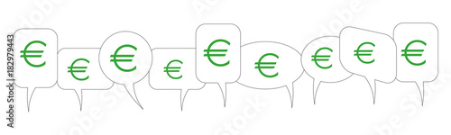 Sprechblasen - Euro
