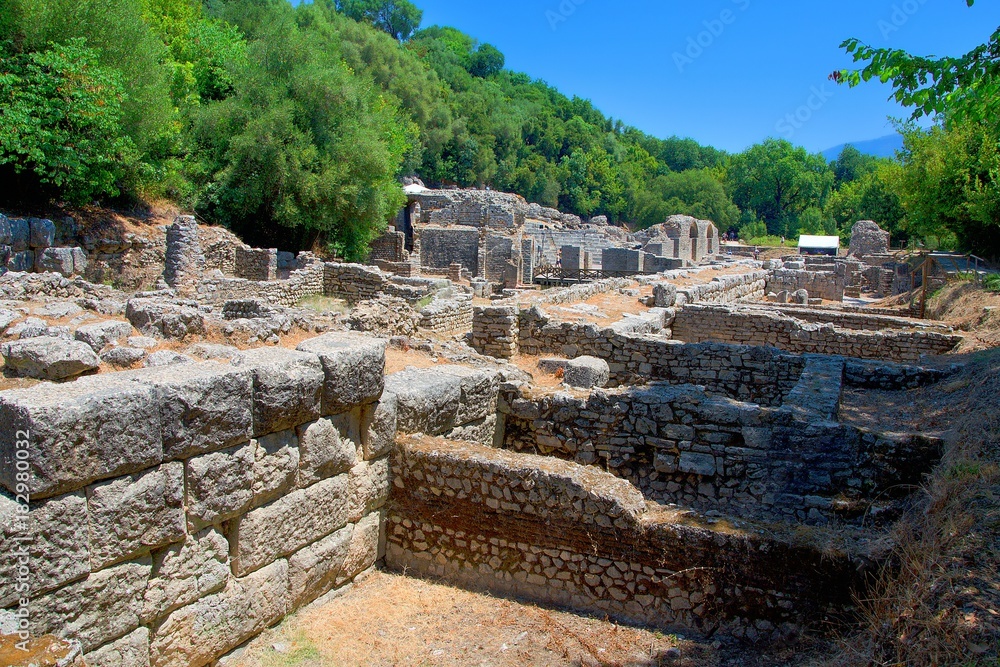 City of Butrint. Historical centre protected by UNESCO  in the district of Sarande, Albania.