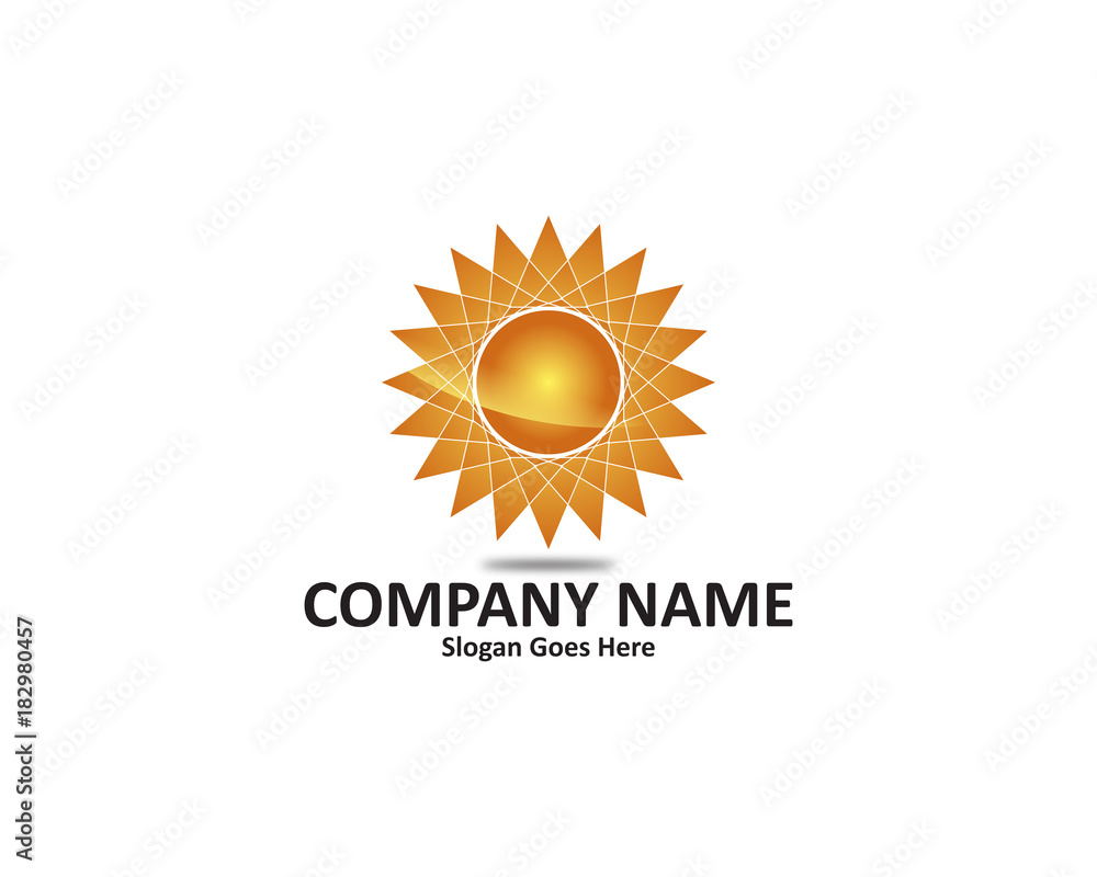 Fototapeta premium sun logo